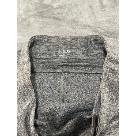 Zelos Womens Gray Heathered High Waist Athletic Bike Shorts - Size M - Picture 4 of 8